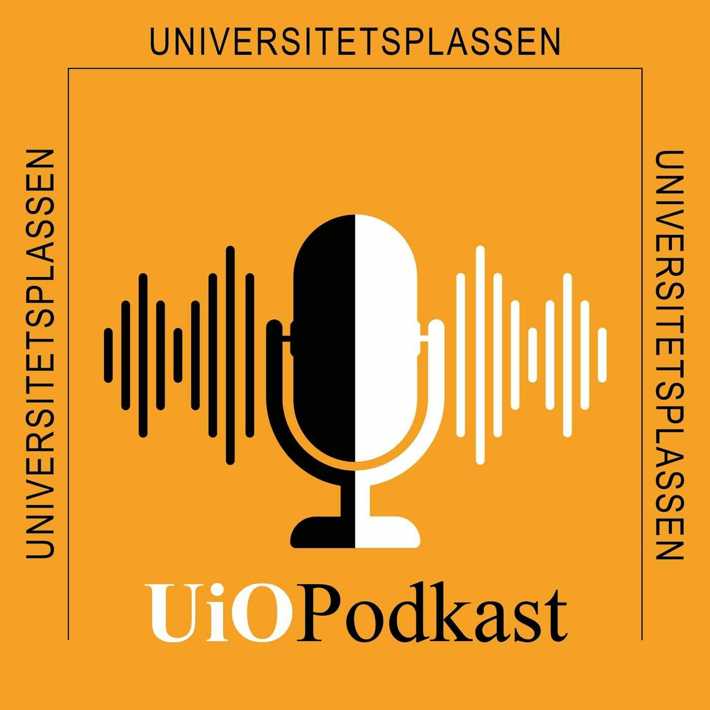 Logoen til UIOs podcast, Universitetsplassen